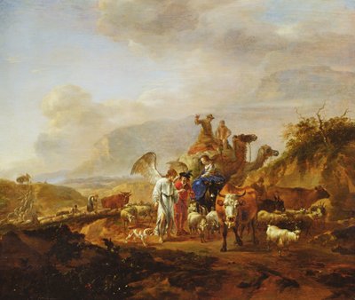 Die Rückkehr des Tobias, ca. 1670-80 von Nicolaes Pietersz. Berchem